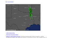 Desktop Screenshot of easttexasweather.net