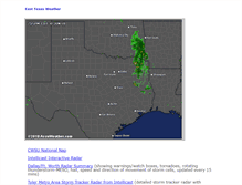 Tablet Screenshot of easttexasweather.net